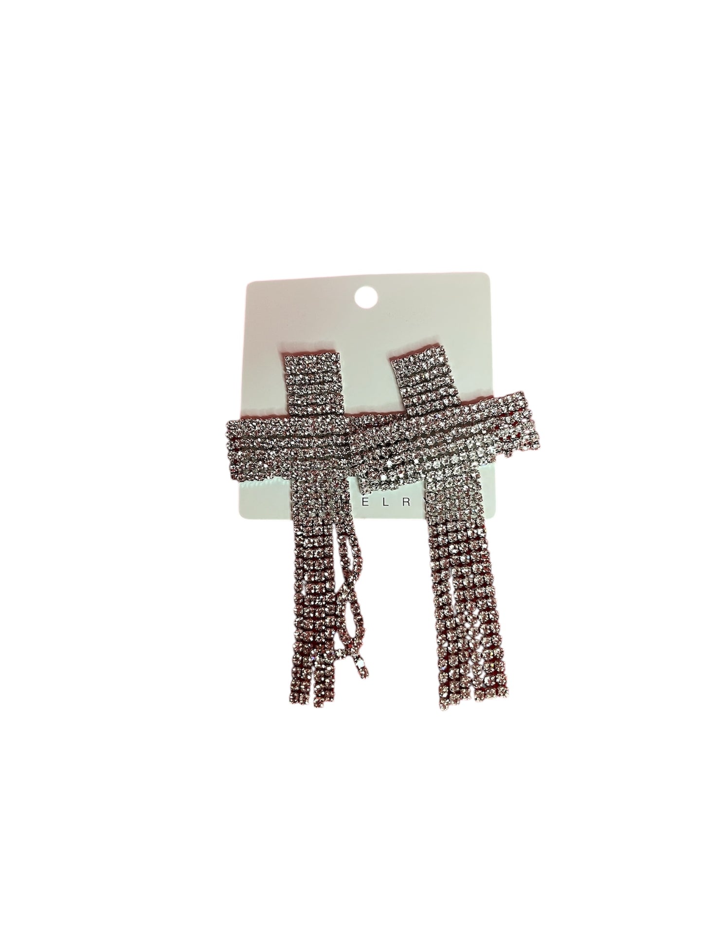 Elegant Silver Cross Earrings