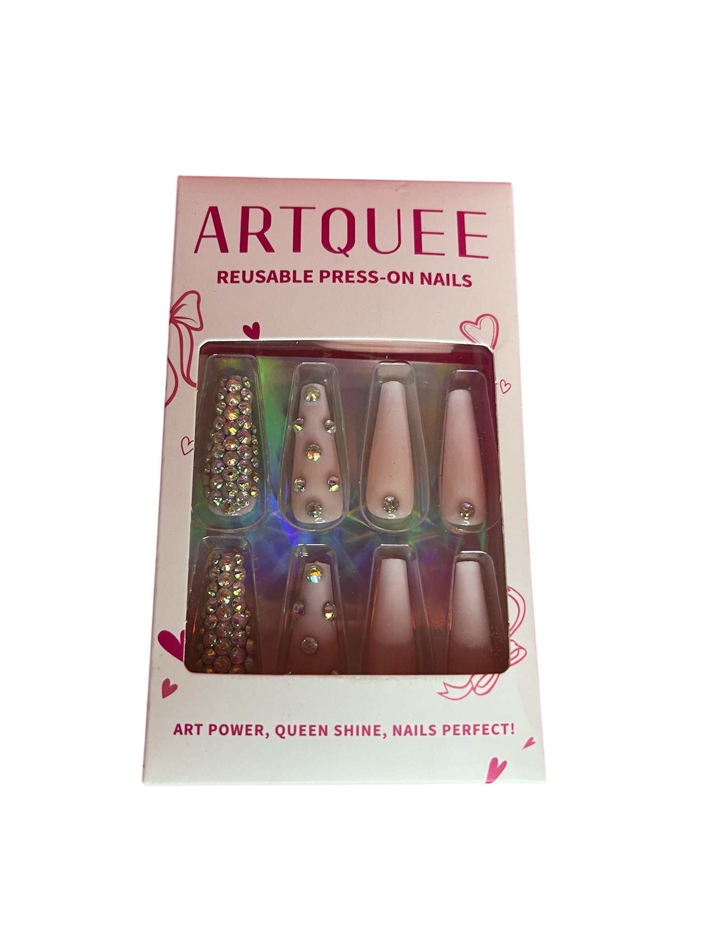 French Nude White Ballerina Nails