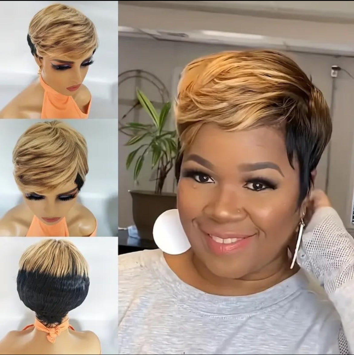 Highlight Pixie Cut Wig