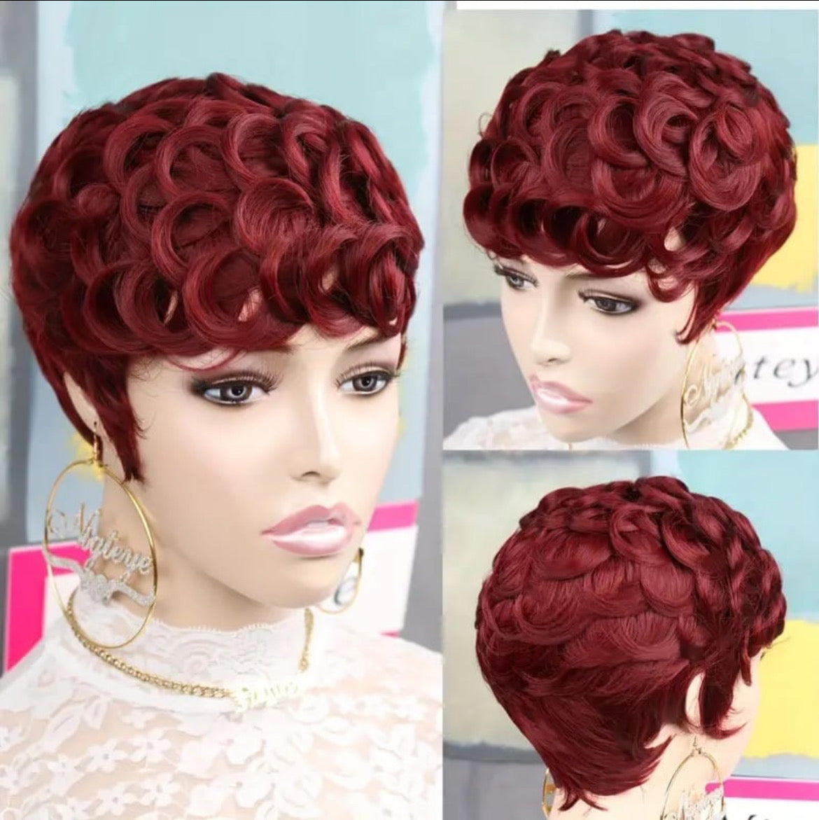 Curly Pixie Cut Wig