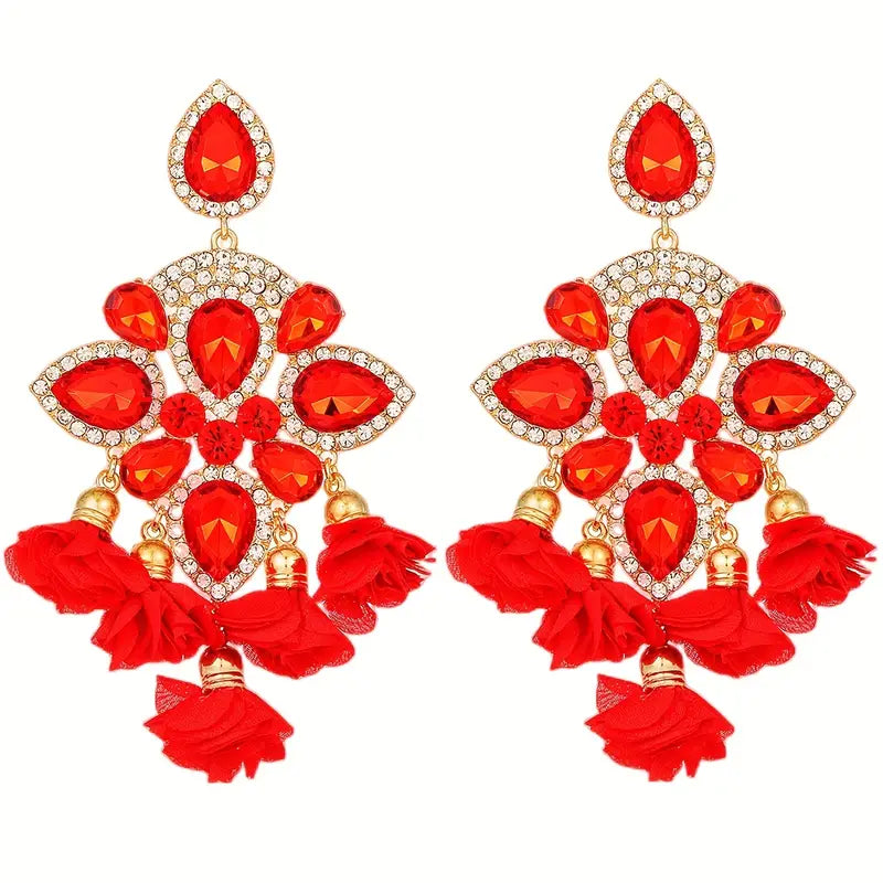 Tassel Flower Earrings