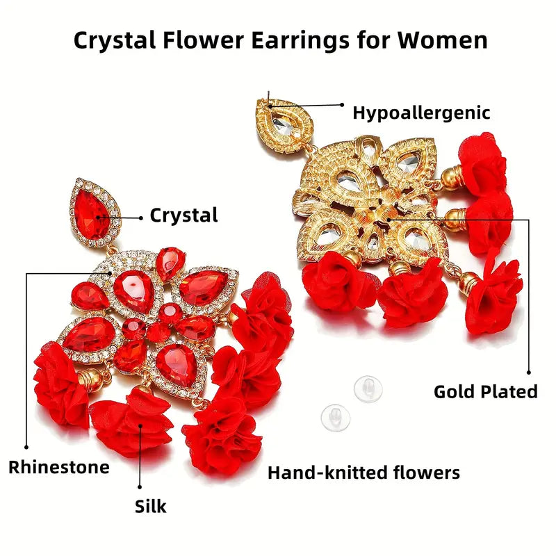 Tassel Flower Earrings