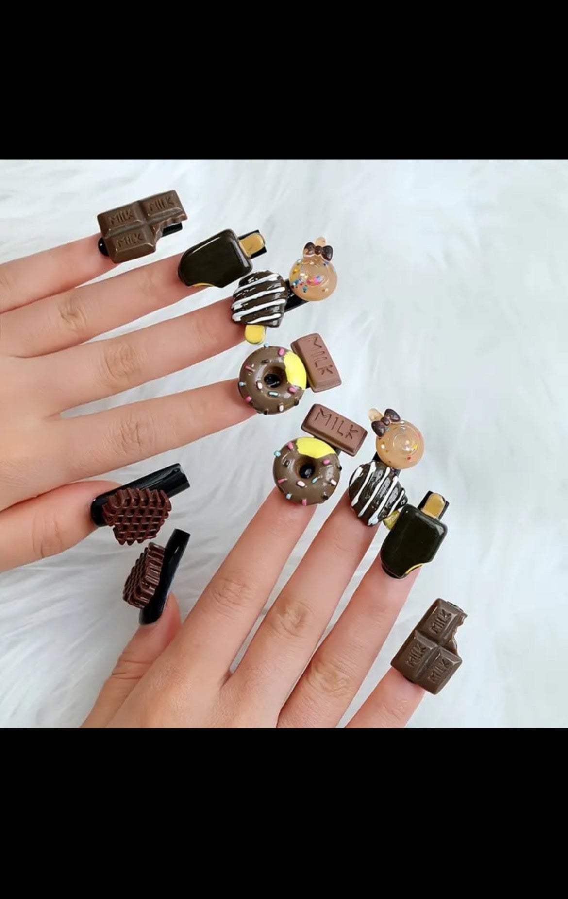 Candy Dessert 3D Press On Nails (24pcs)