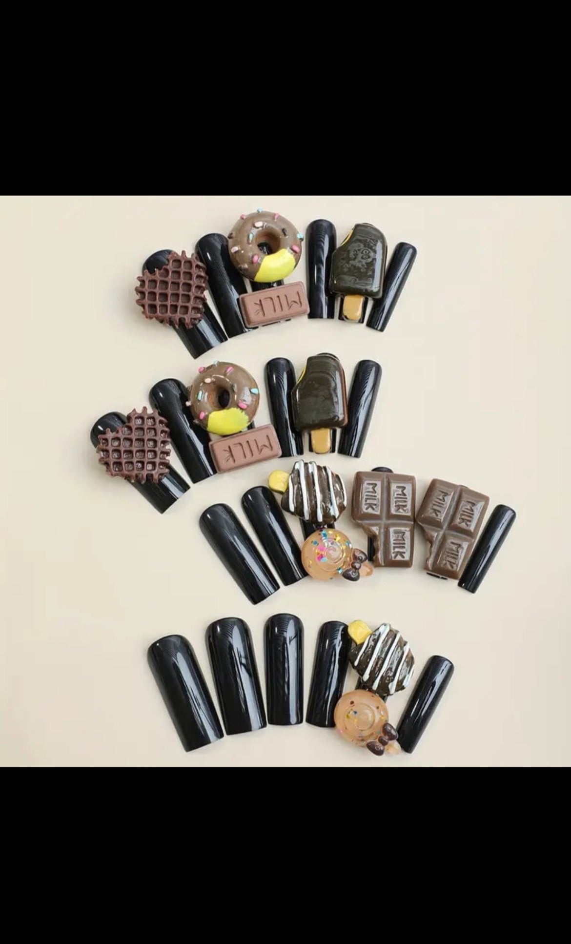 Candy Dessert 3D Press On Nails (24pcs)