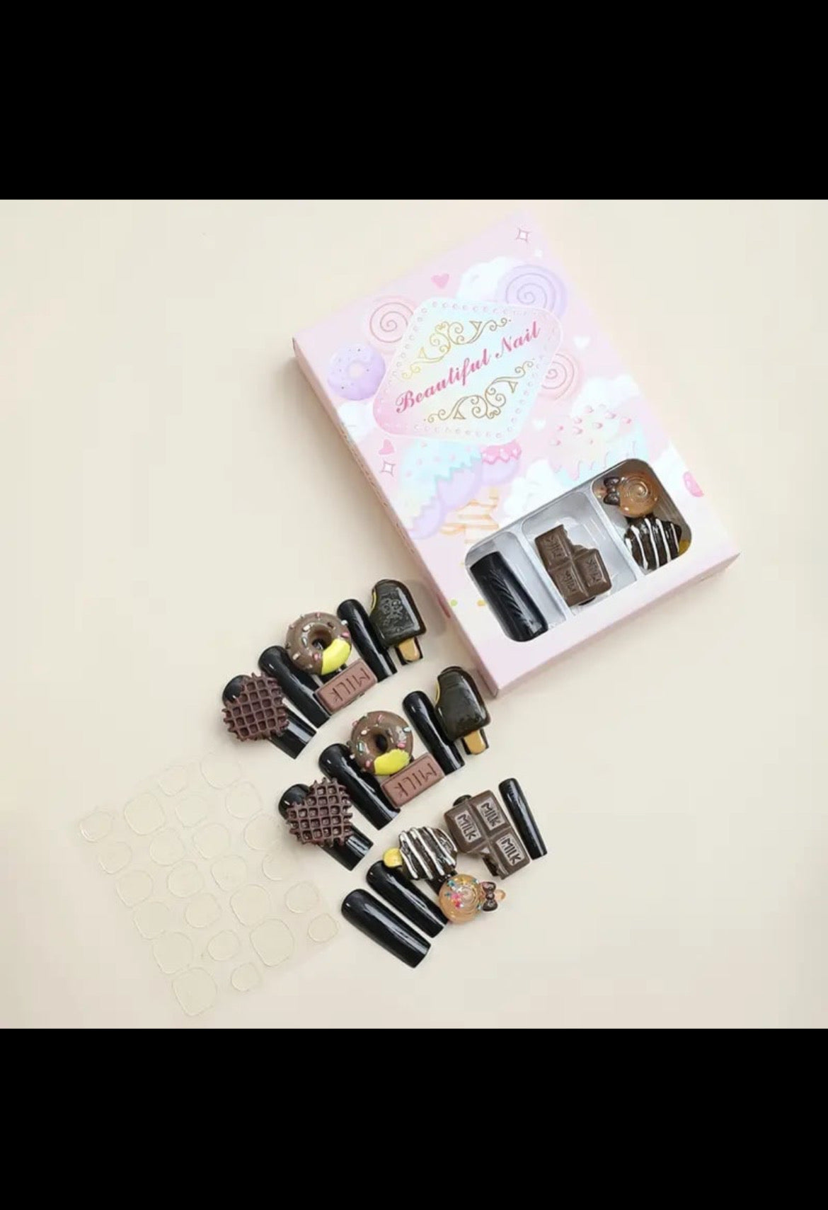 Candy Dessert 3D Press On Nails (24pcs)