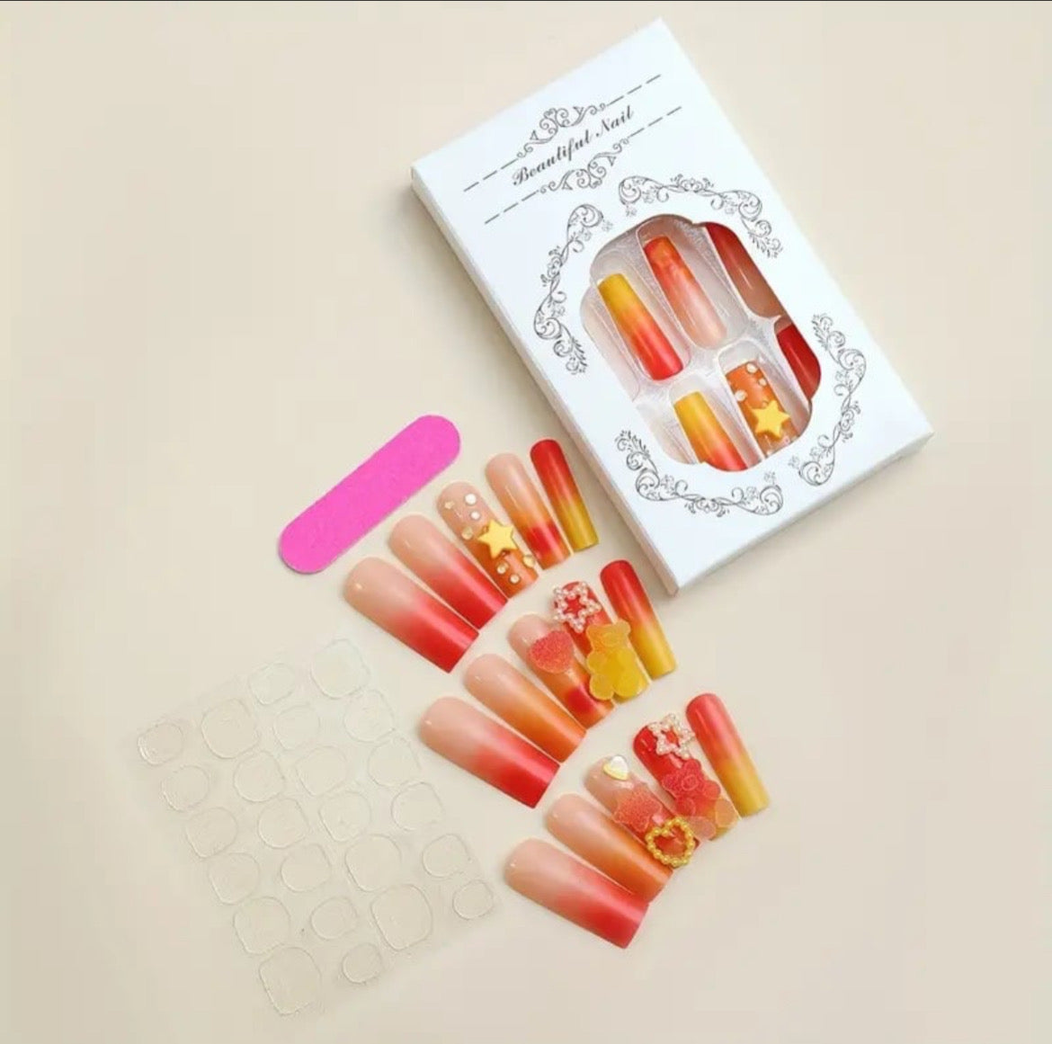 3D Gummi Bear Nails (24pcs)