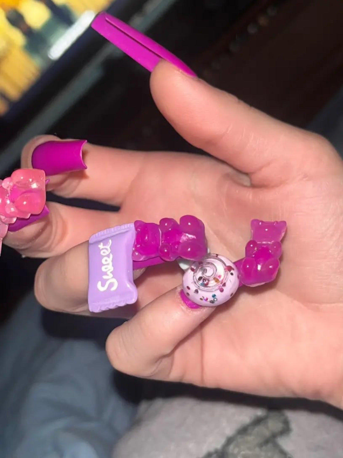 3D Lollipop Press On Nails (24pcs)