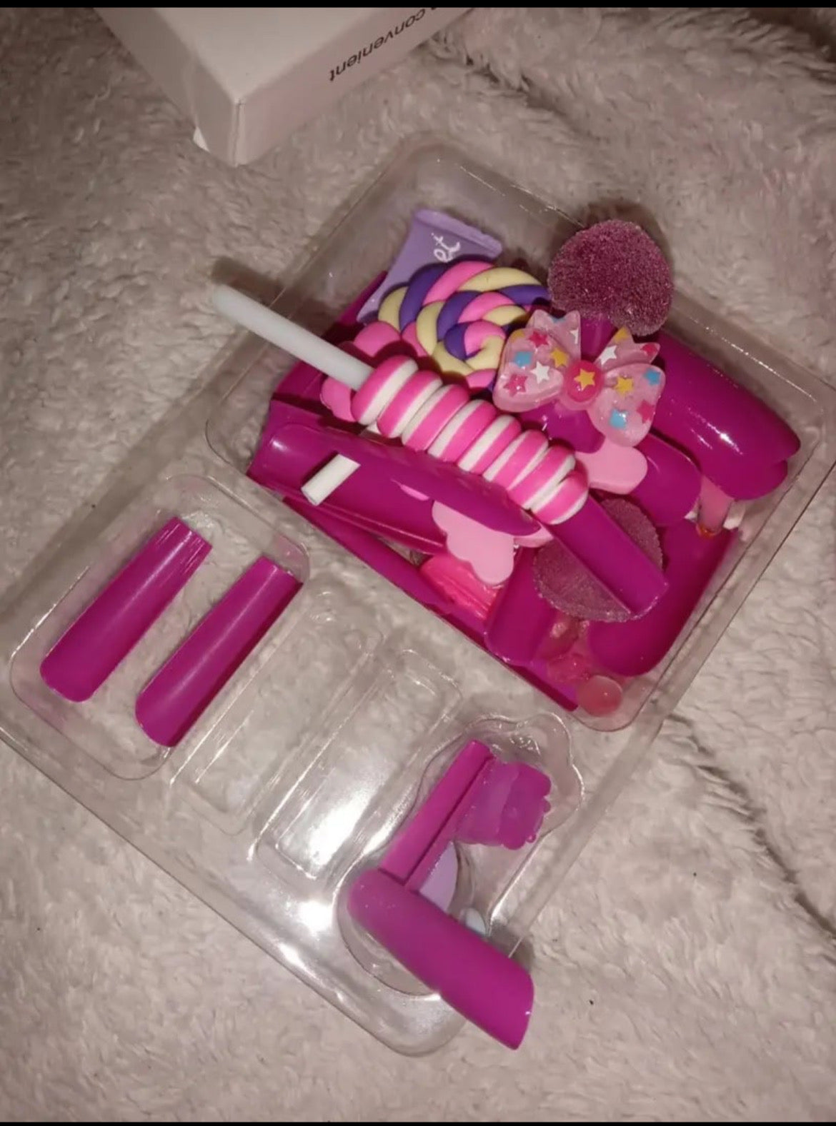 3D Lollipop Press On Nails (24pcs)
