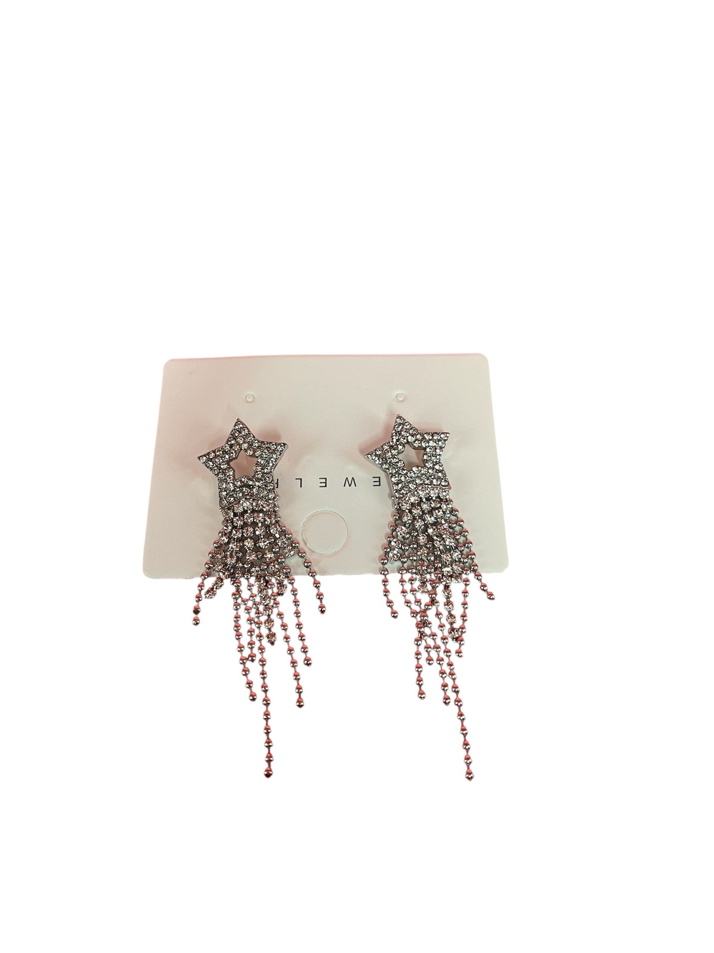 Star Studded Tassel Earrings