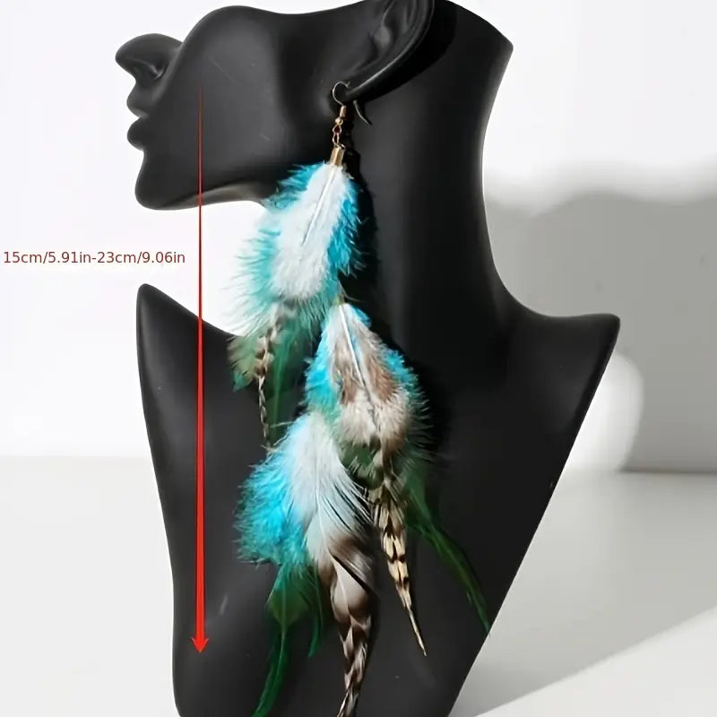 Boho Feather Earrings