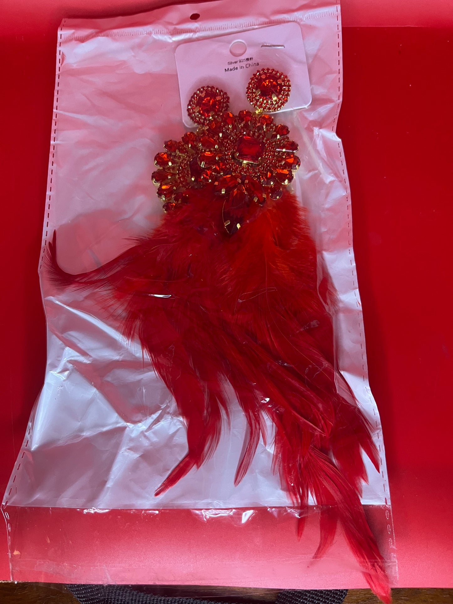 Glam Feather Earrings