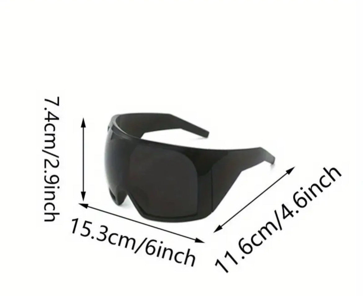 Punk Oversized One Piece Sunglasses