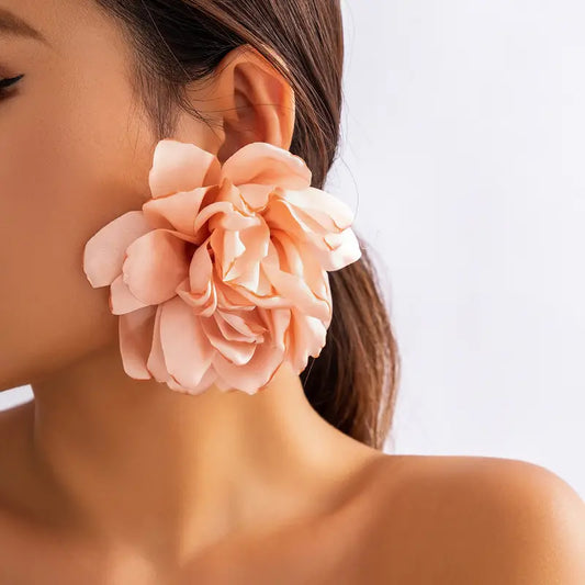 Large Flower Petal Earrings