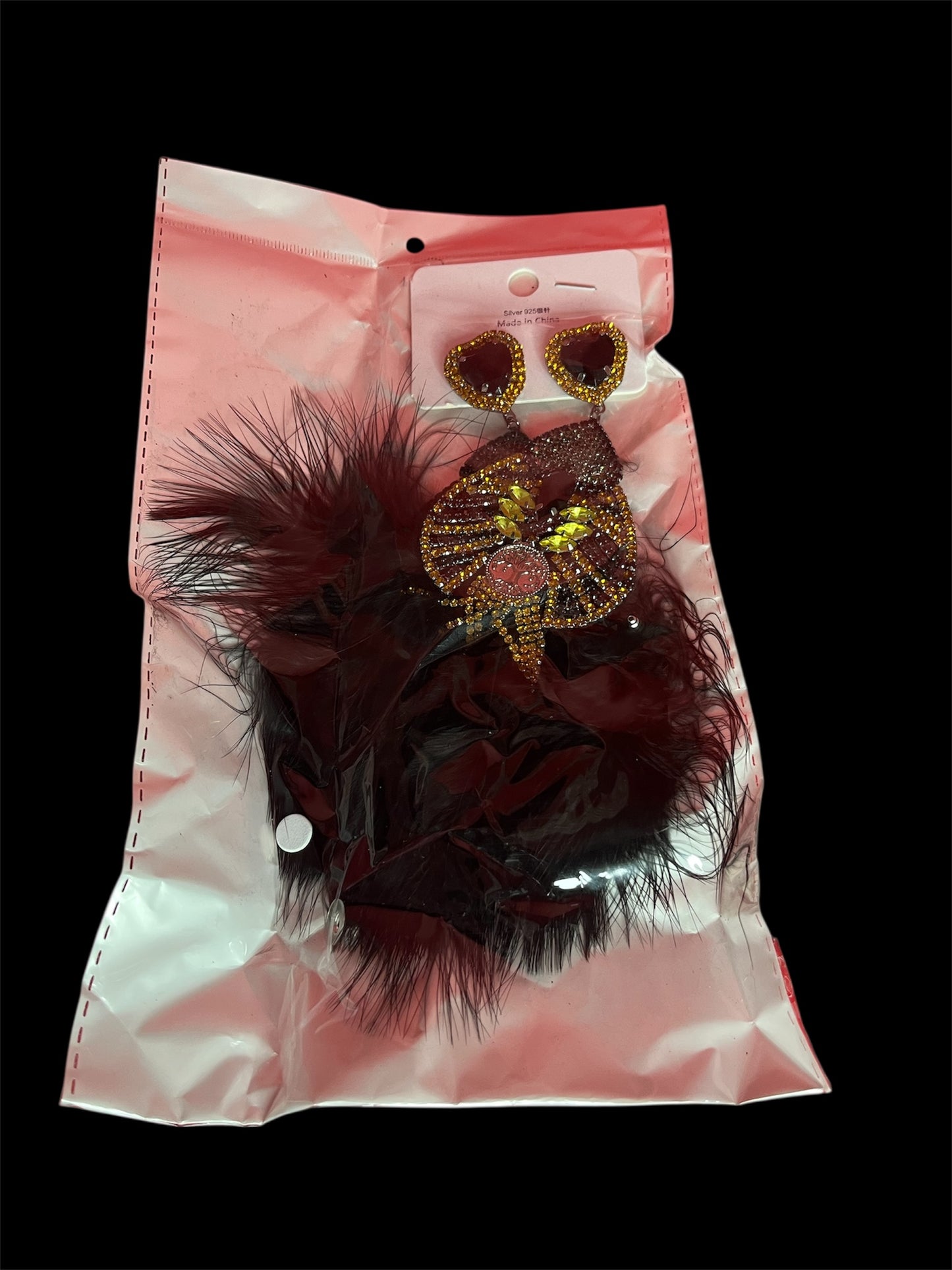 Teardrop Feather Earrings