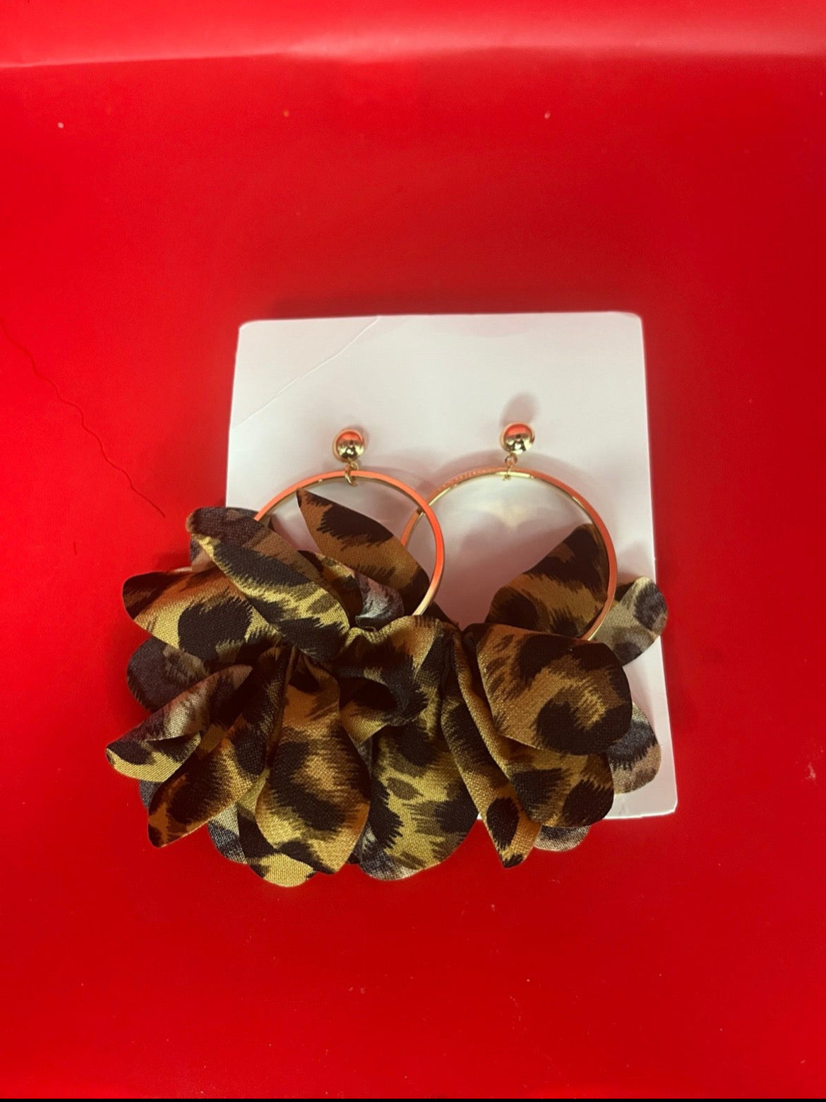 Boho Leopard Print Earrings