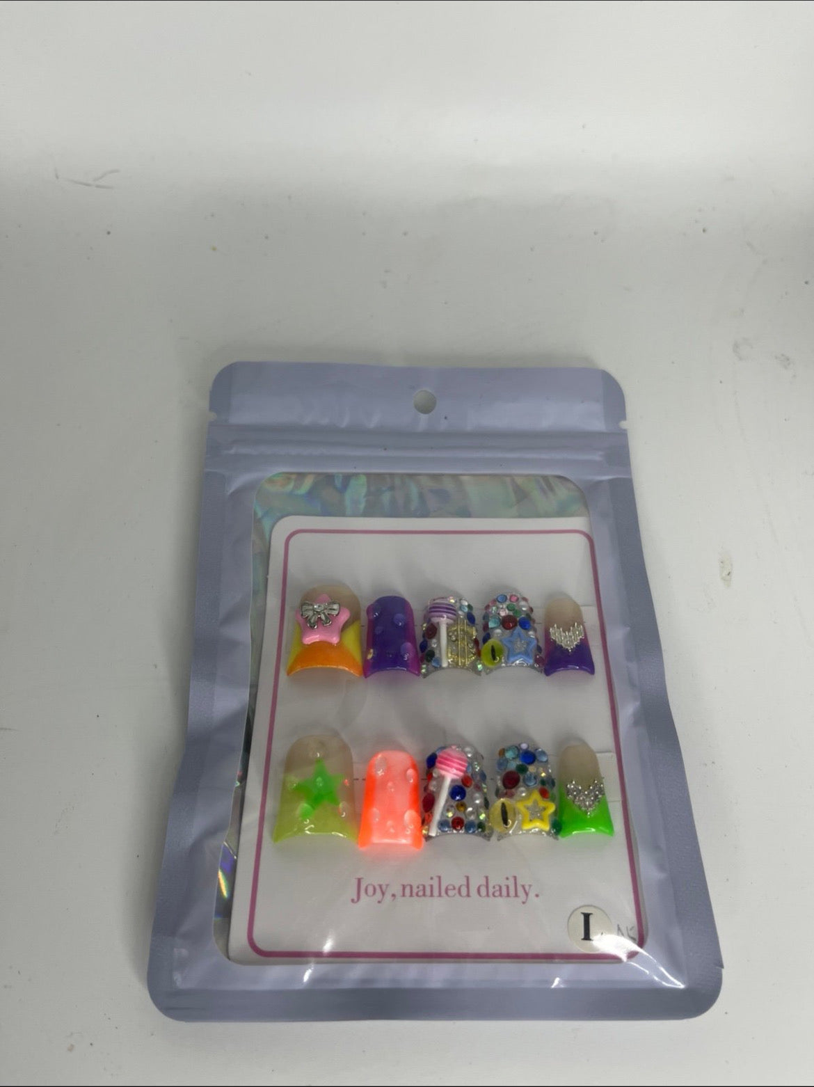 3D Lollipop & Stars Duckbill Nails