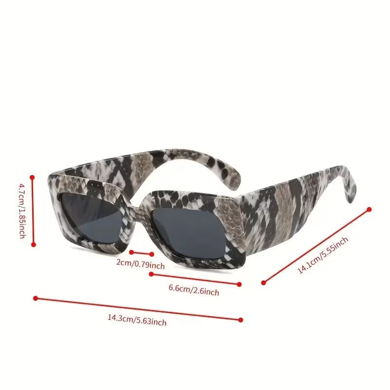 Vintage Style Python Sunglasses