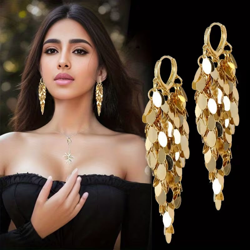 Metal Leaf Earrings