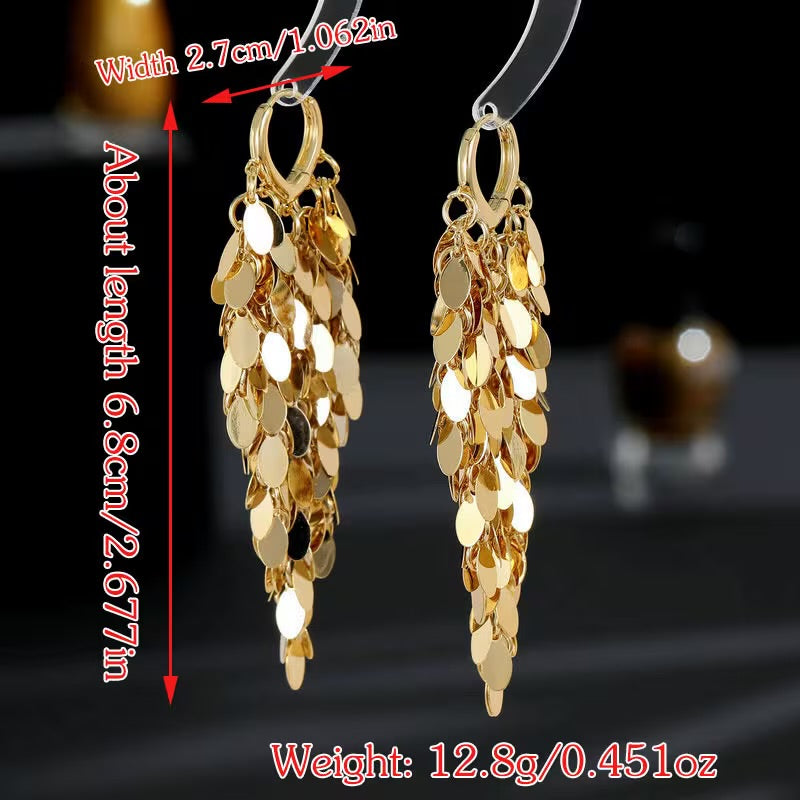 Metal Leaf Earrings