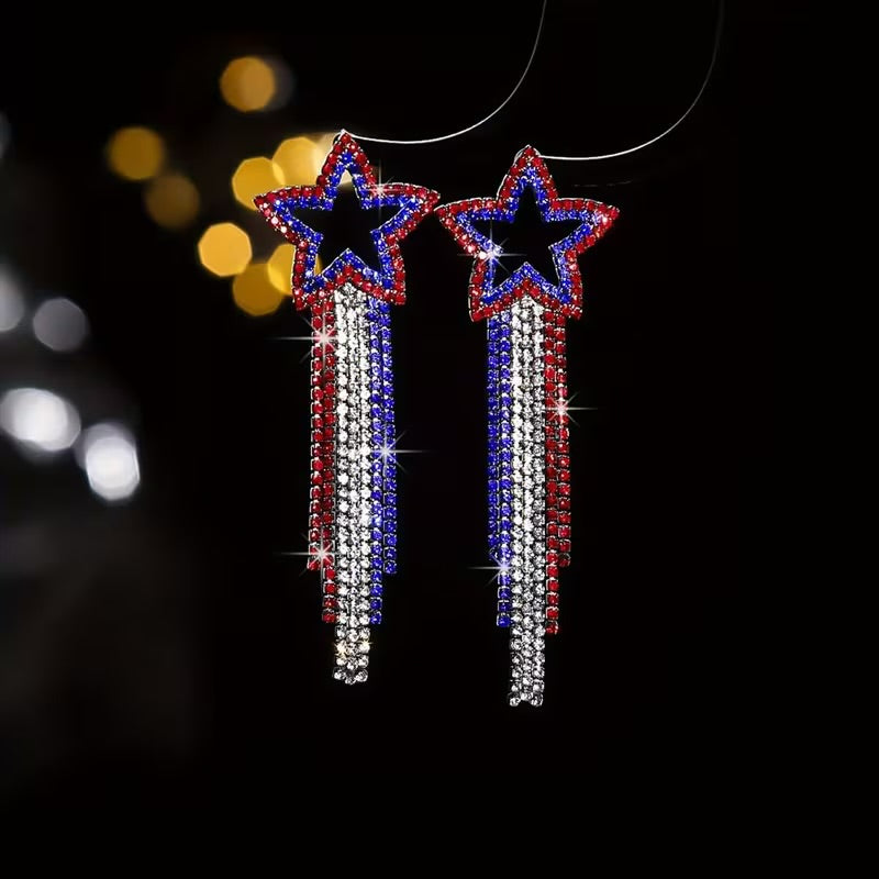 Star & Heart Tassel Earrings