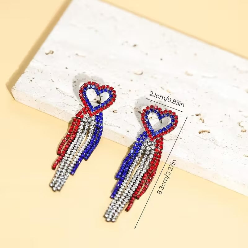 Star & Heart Tassel Earrings