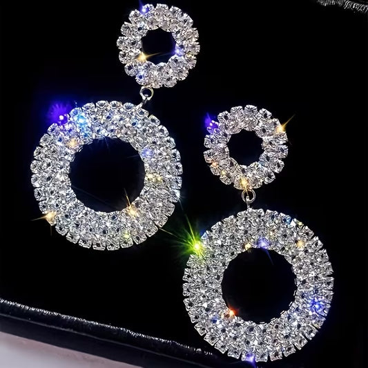 Sparkling Crystal Ring Earrings