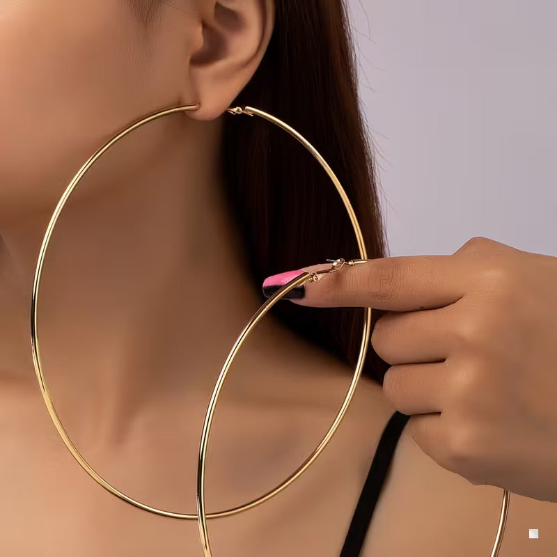 Exaggerated Hoop Earrings
