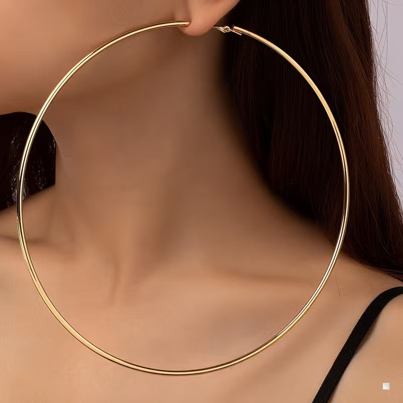 Exaggerated Hoop Earrings