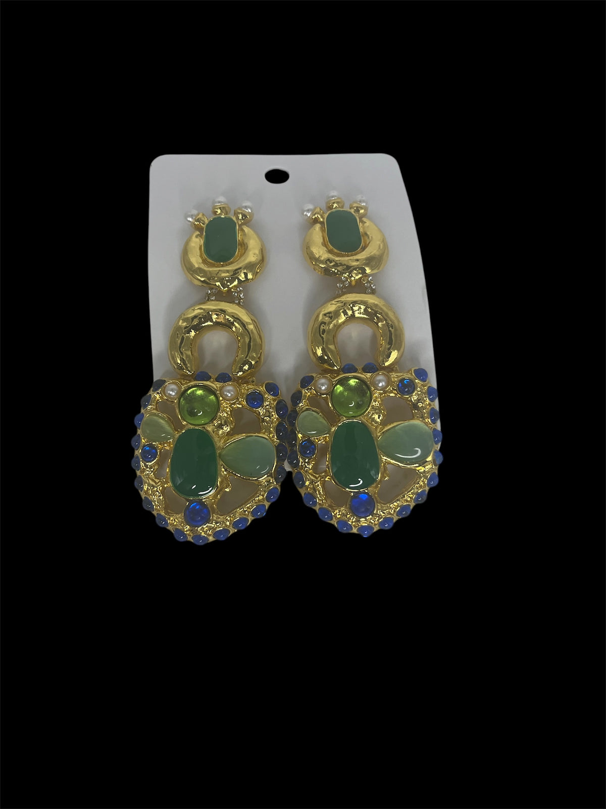 French Style Gemstone Earrings